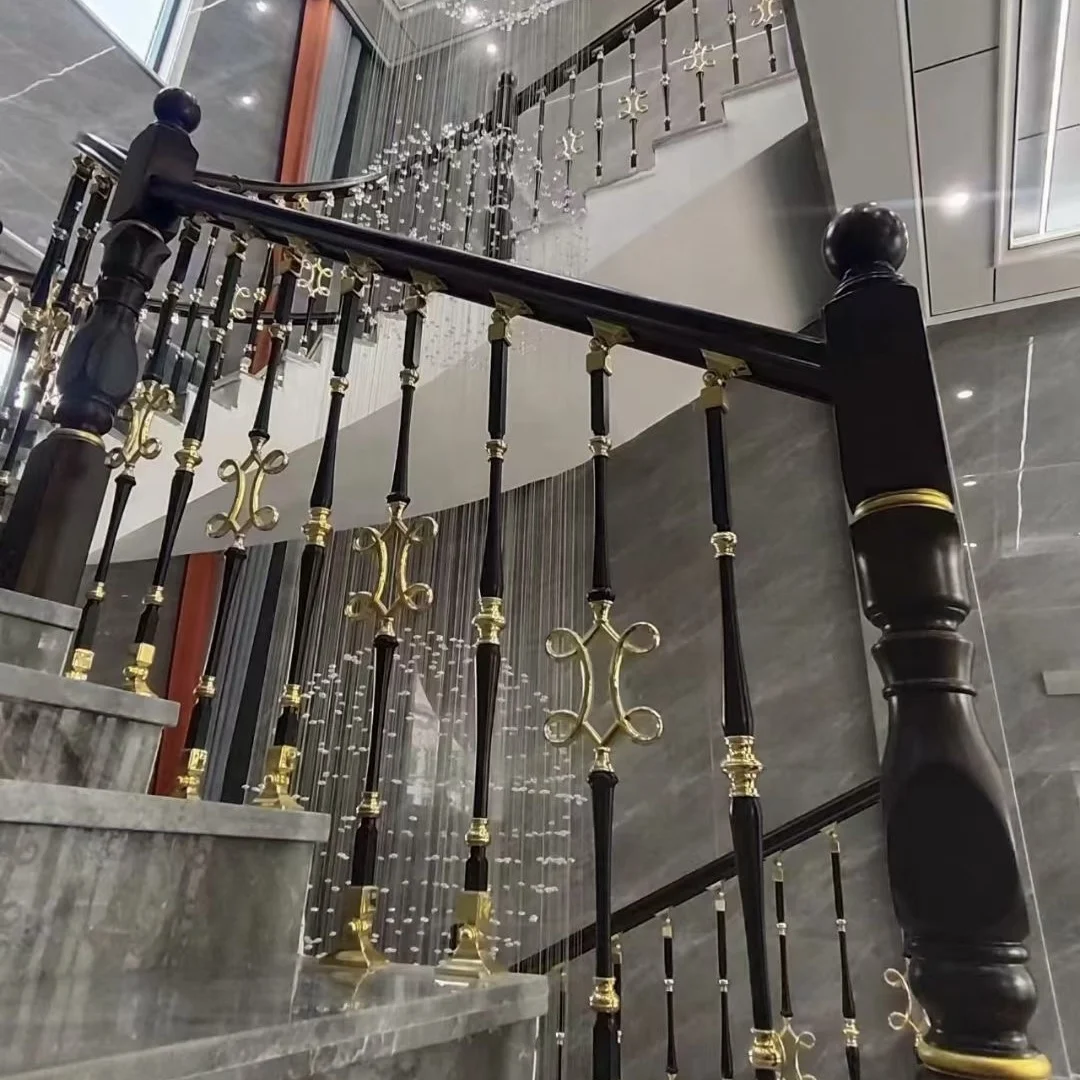 New customization handrails and aluminum guardrails indoor stair railings baluster for staircase decoration