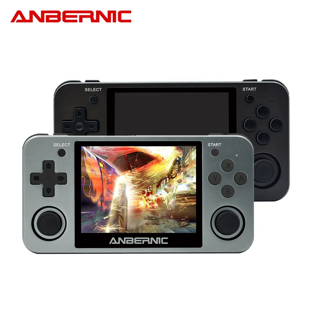 ANBERNIC RG350 handheld game console RG350M metal shell console open source system 3.5 inch IPS screen retro ps1 arcade 3D games
