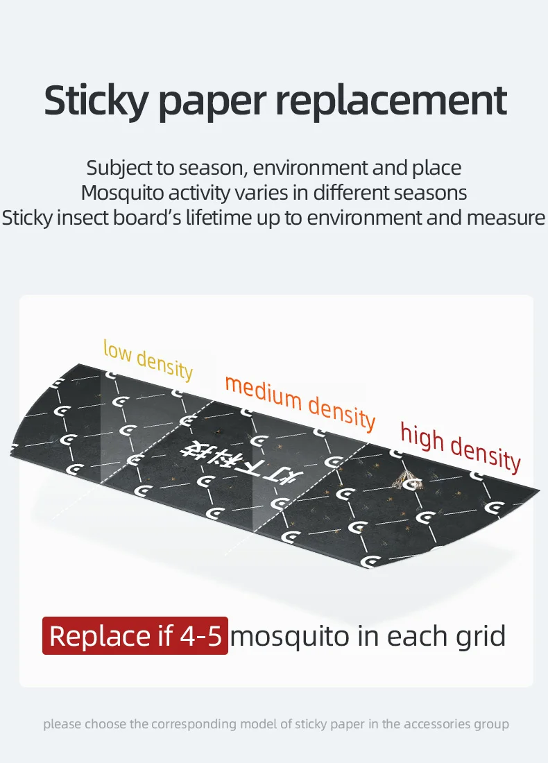 black color high quality fly trap paper sticky glue board pest trap for restaurant