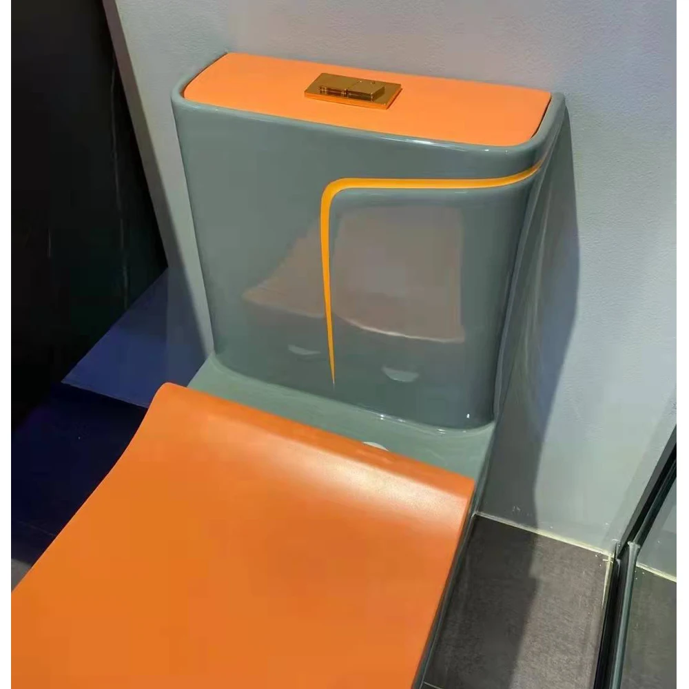 Good function colour Siphonic toilet one piece bathroom ceramic toilet water closet custom factory
