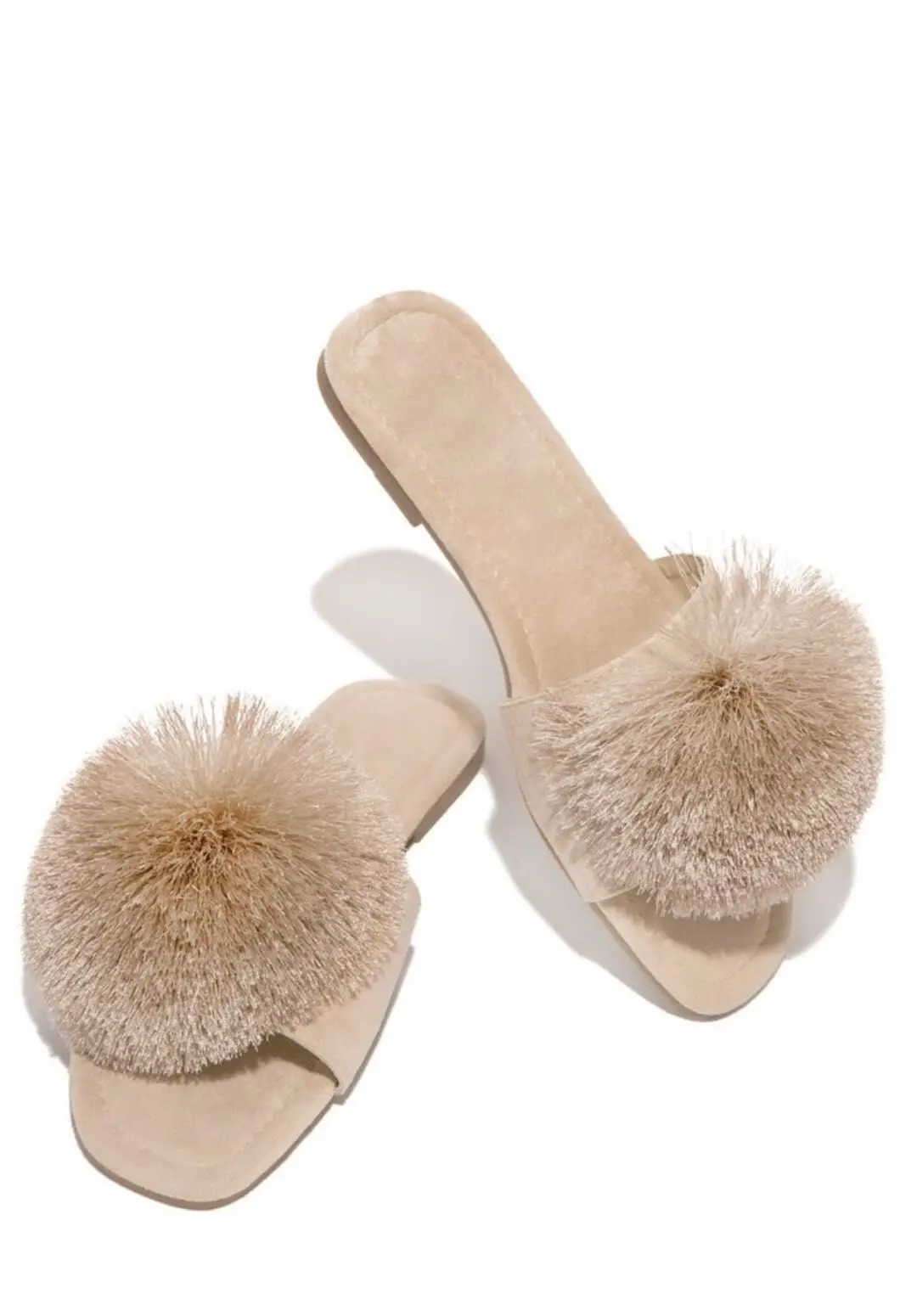 Lady Fur Slide Jelly Shoes Sexy Open Toe Handmade Fashion Roman Styles Sandalias