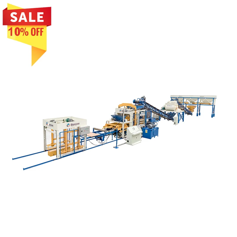QT15-15 automatic concrete block production line  with good price/high production