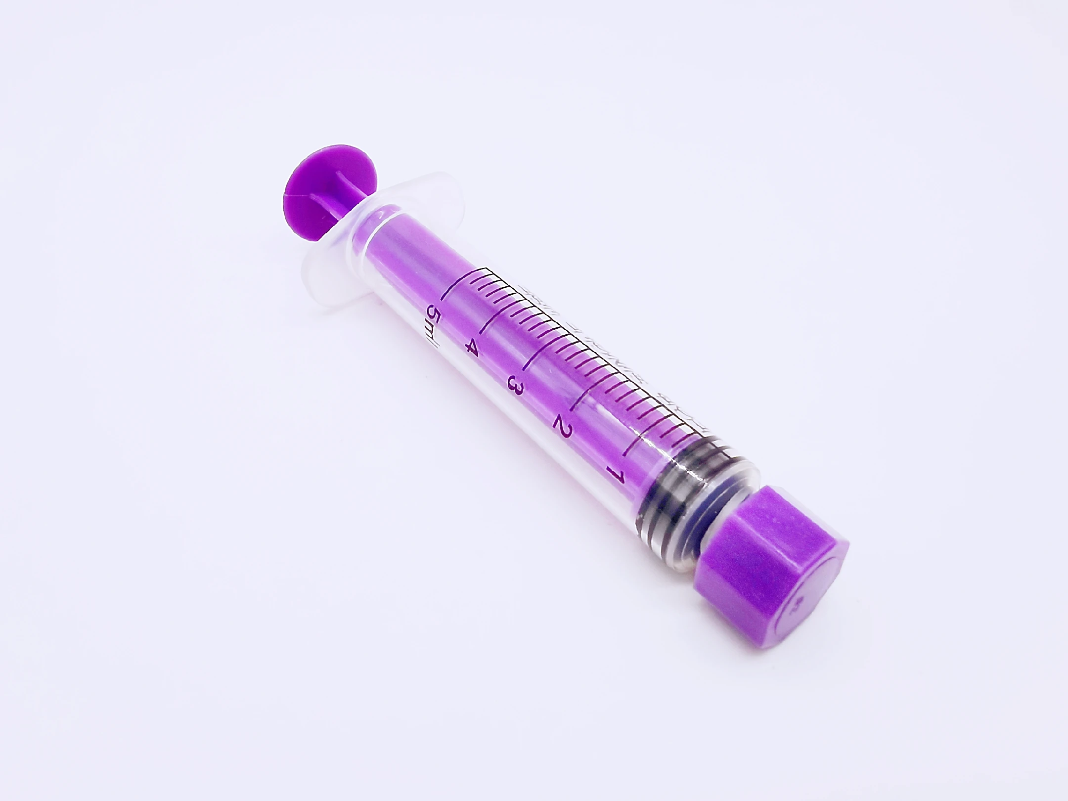 5ml luer lock syringe with cap/5ml oral syringe