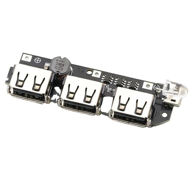 3USB mobile power circuit board 5V2.1A booster module /DIY power bank circuit /18650 lithium battery