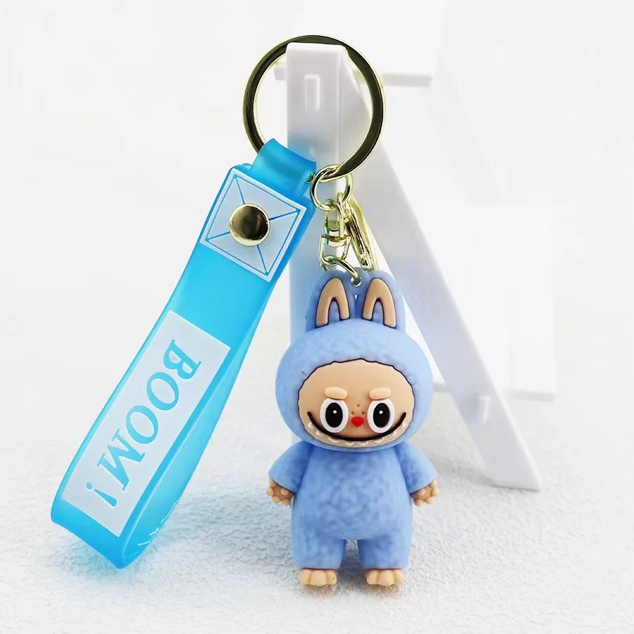 2024 New Designs Cute Cartoon Character Rubber 3D Soft PVC Keychain Silicone Car Key Ring Anime Keychain