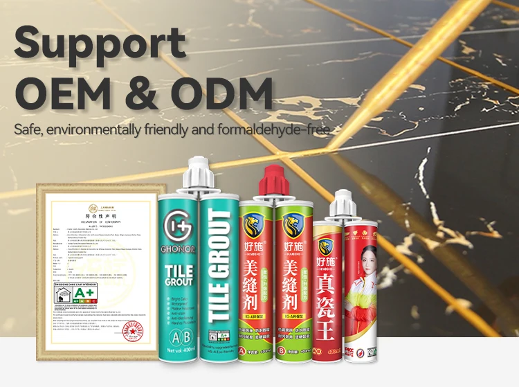 Foshan Manufactures 2-Component Mix Grey Floor Ceramic Tile Epoxy Resin Grout Glue Filler Price Best