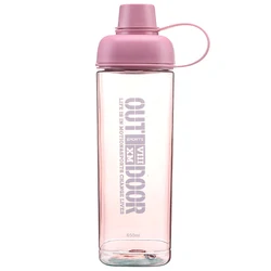 Unique Square Water Bottle Carton Acrylic Eco Friendly infuse Wide Mouth BPA Free Dishwasher Safe Flat Water bottle