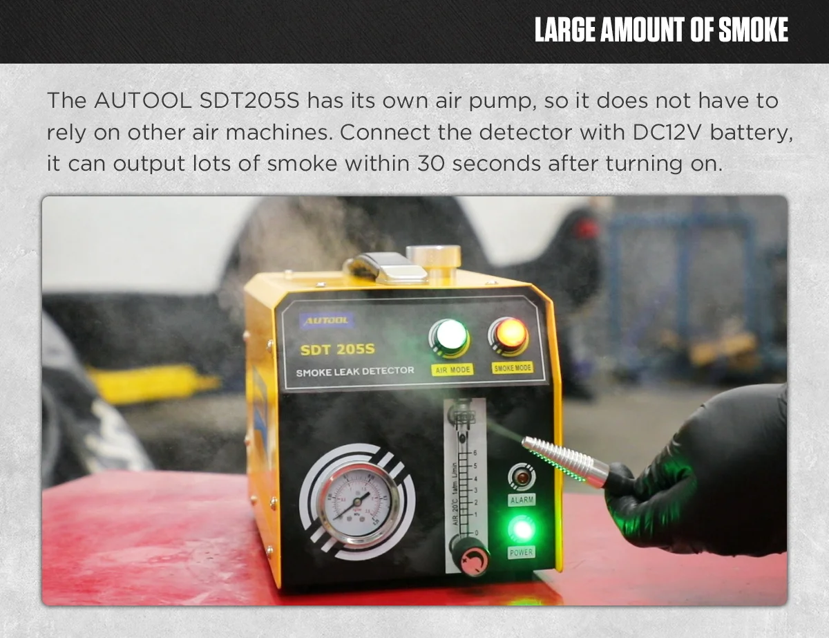 2023 new car smoke leak detector with air pressure leak detector EVAP system car pipeline leak search 12V