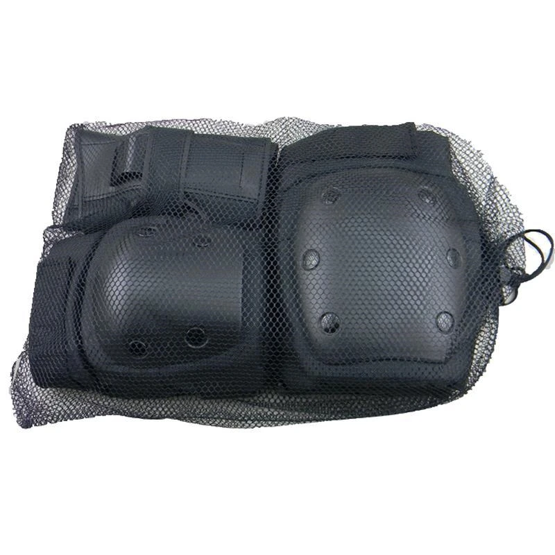 6PCs Sport Protective Gear Skating Protector Wrist Guard Cycling Knee Pads Elbow Pads for Outdoor Armor Fitness Kids Adult