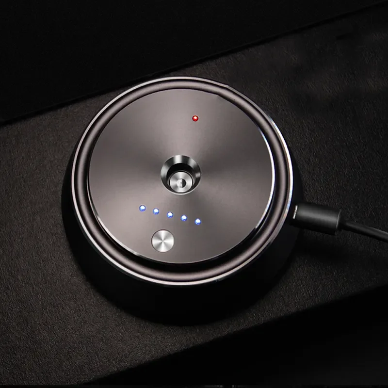 Portable Automatic Spray Fragrance Waterless Essential Oil Car Diffuser Wireless Smart Air Purify Essential Oil Car Nebulizer