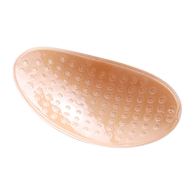 Wholesale Women Bra Accessories Reusable Self Adhesive Fabric Silicone Shoulder Pads For