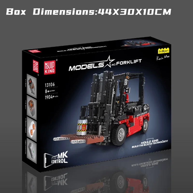 Формовочные строительные блоки King 13106S для создания коллекций энтузиастов с двигателями и дистанционным управлением от приложений