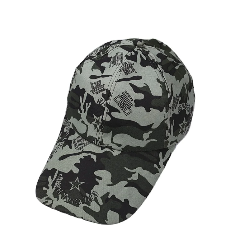 Wholesale customize logo Camouflage Caps duck camo hat 6 panel cap sports outdoor snapback sun hat trucker cap