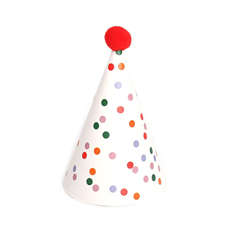 Happy Birthday Colorful Cone Party Paper Hats for Kids Adults Birthday Party Supplies and Decorations