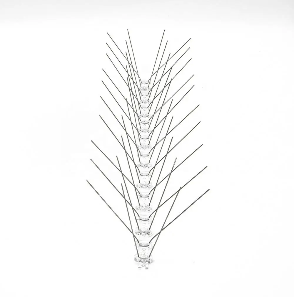Bird Control Barrier Strips Wholesale Anti-bird Thorn Stainless Steel Bird Spikes Scare Anti Pigeons For Solar Panels Wall Fence