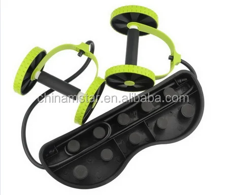 Multi Function Core Muscle Exercise Double Roller Wheels Revoflex Xtreme