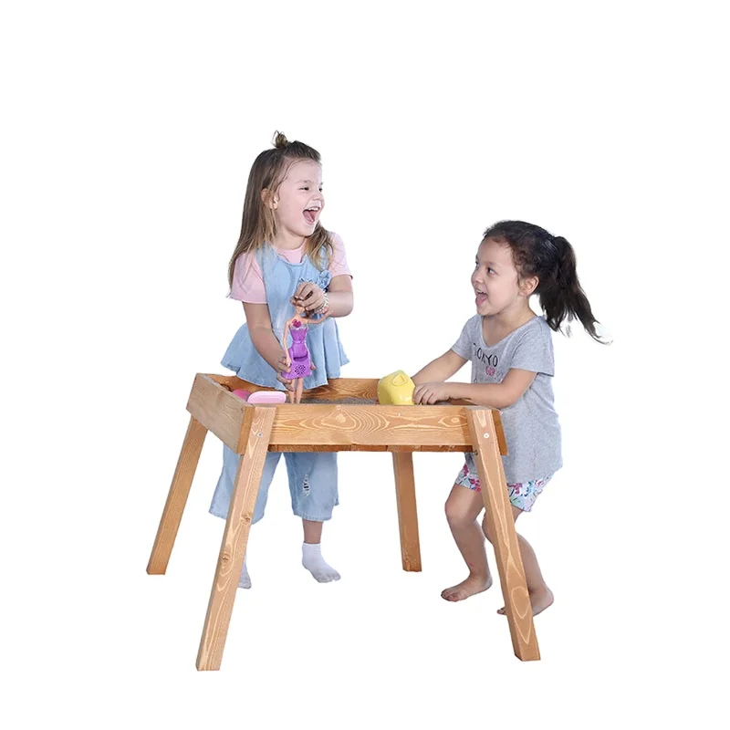 Outdoor Wooden Kids Mini Sand Box Table Toy For Garden