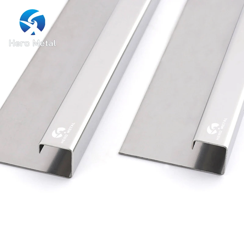 Foshan Factory Tile Accessories Stainless Steel Tile Trim For Wall Floor building materials Decoration 304 Ceramic Tile Profiles