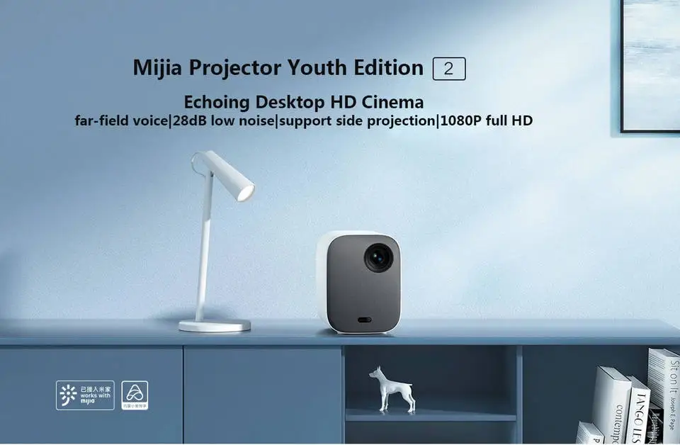 Global version Xiaomi Mi Smart Projector 2 Youth Version Portable Full HD 1080P Wifi Home Theater Beamer TV Video Mini DLP Proje