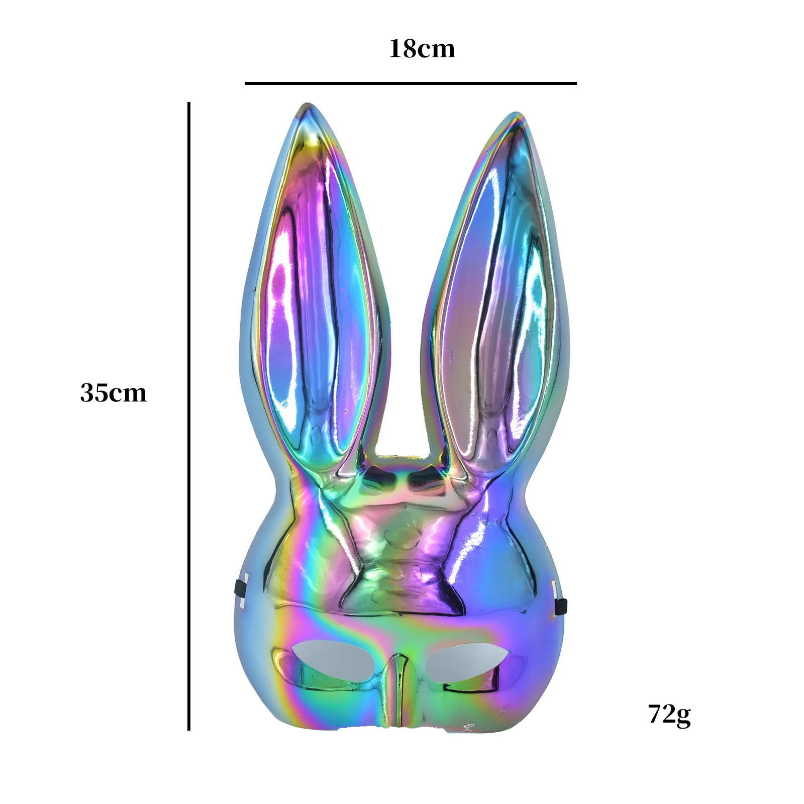 Easter Cosplay Props Rabbit Ears Masks Laser Bunny Half Face Mask Sexy Girls Carnival For Custom Party Gift