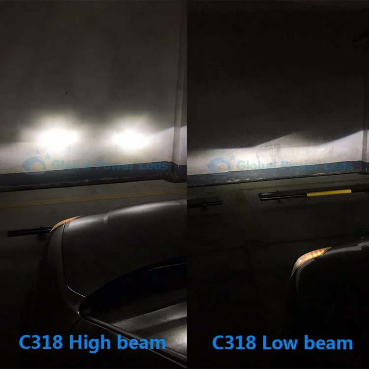 best seller no fan csp chip C318 Light Auto Automotive bulb H7 Car Led Headlight
