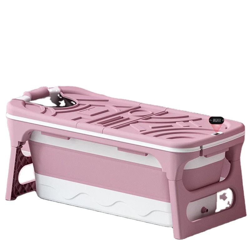 
AliGan bath barrel adult foldable bath tub thickened large bath tub household artifact full body sweat 