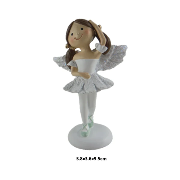 Милый мультяшный ангел креативные настольные полимерные подарки для девочки полирезиновая фигурка ангела домашнего декора