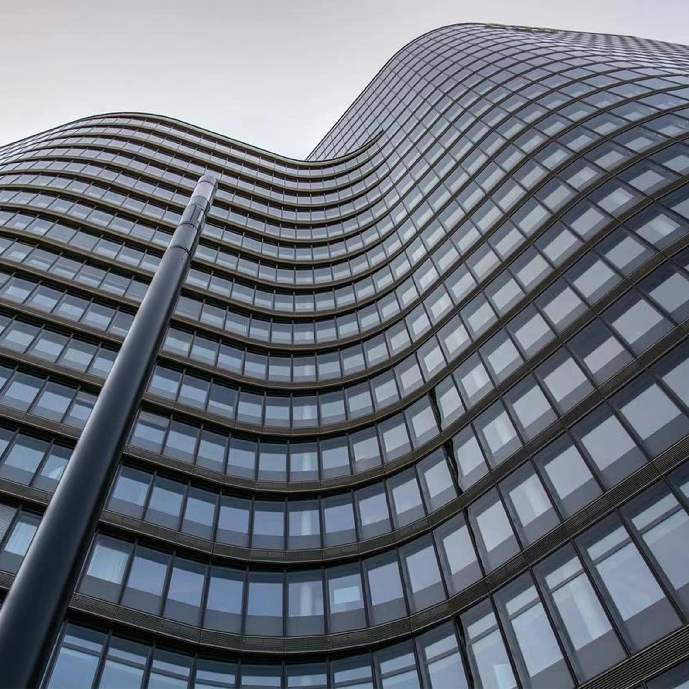 Good Quality Tempered Laminated Hotel Building Glass Wall Building Industrial Glass For Building Railings