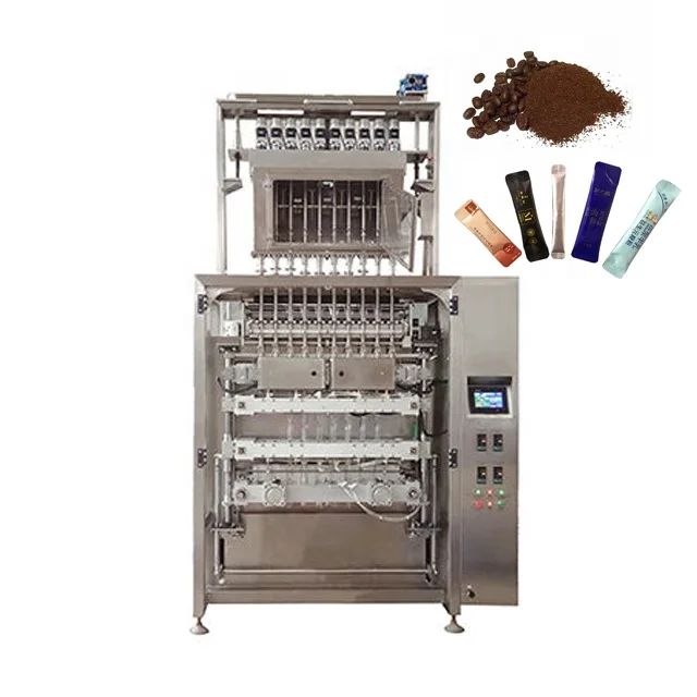 Automatic multilane 3 in 1 coffee instant coffee stick packing machine