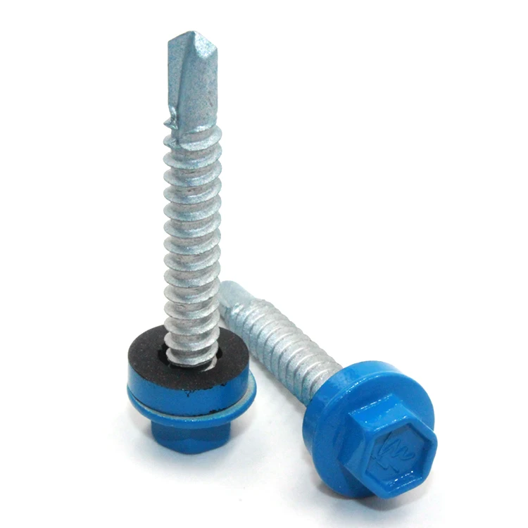 Galvanized Hex flange head Self drilling Building Roofing Screws Hex Head Self Drilling Screws Tek Screws Tornillos