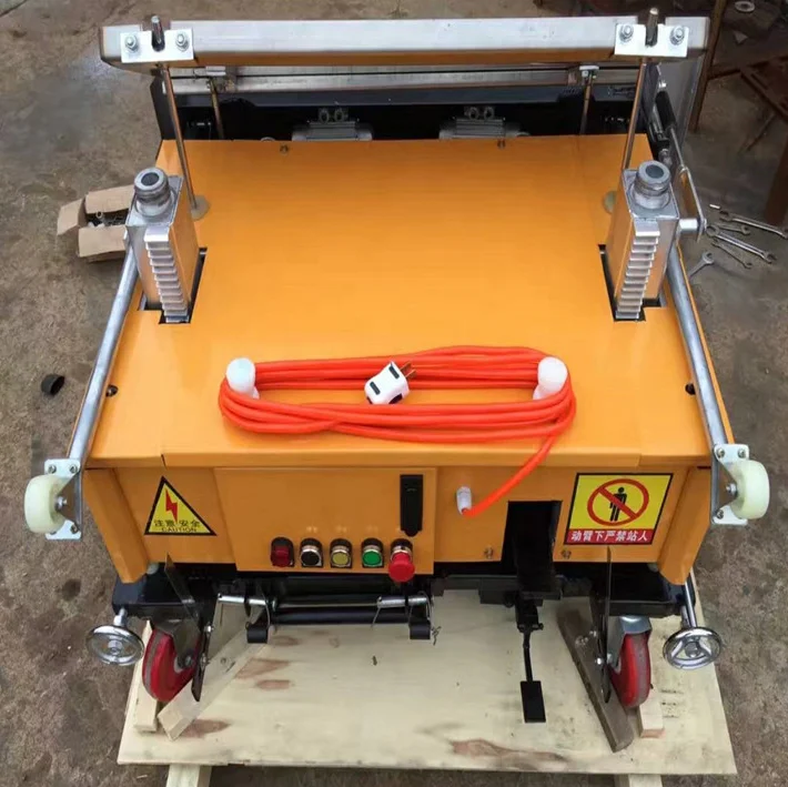800mm 1000mm Automatic Cement Rendering Machines Wall Plastering Machine 220V Concrete Rendering Machine