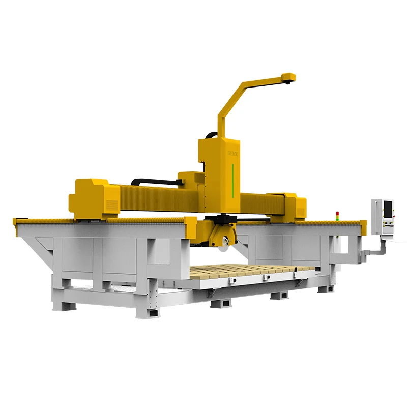 Granite Slabs Cutting Bridge Saw Price Quartz Marble Benchtop Sink Cutting 5 Axis Bridge Saw