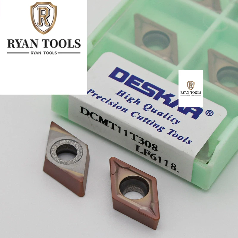 Original cnc cutting inserts carbide turning tools for lathe DCMT11T30811T304 LF6118 DESKAR