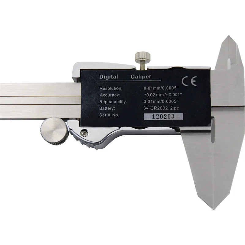 DITRON High Precision Digital Caliper 0-150 mm 6 inch LCD Screen Measuring Tool Electronic IP54 Stainless Steel Metal Caliper