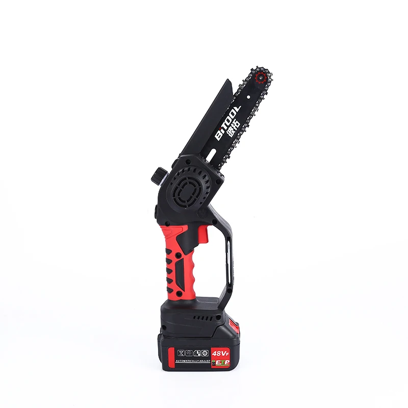 Mini Cordless Chainsaw One-Hand Handheld Electric Portable 21V Rechargeable Battery Operated, for Tree Trimming