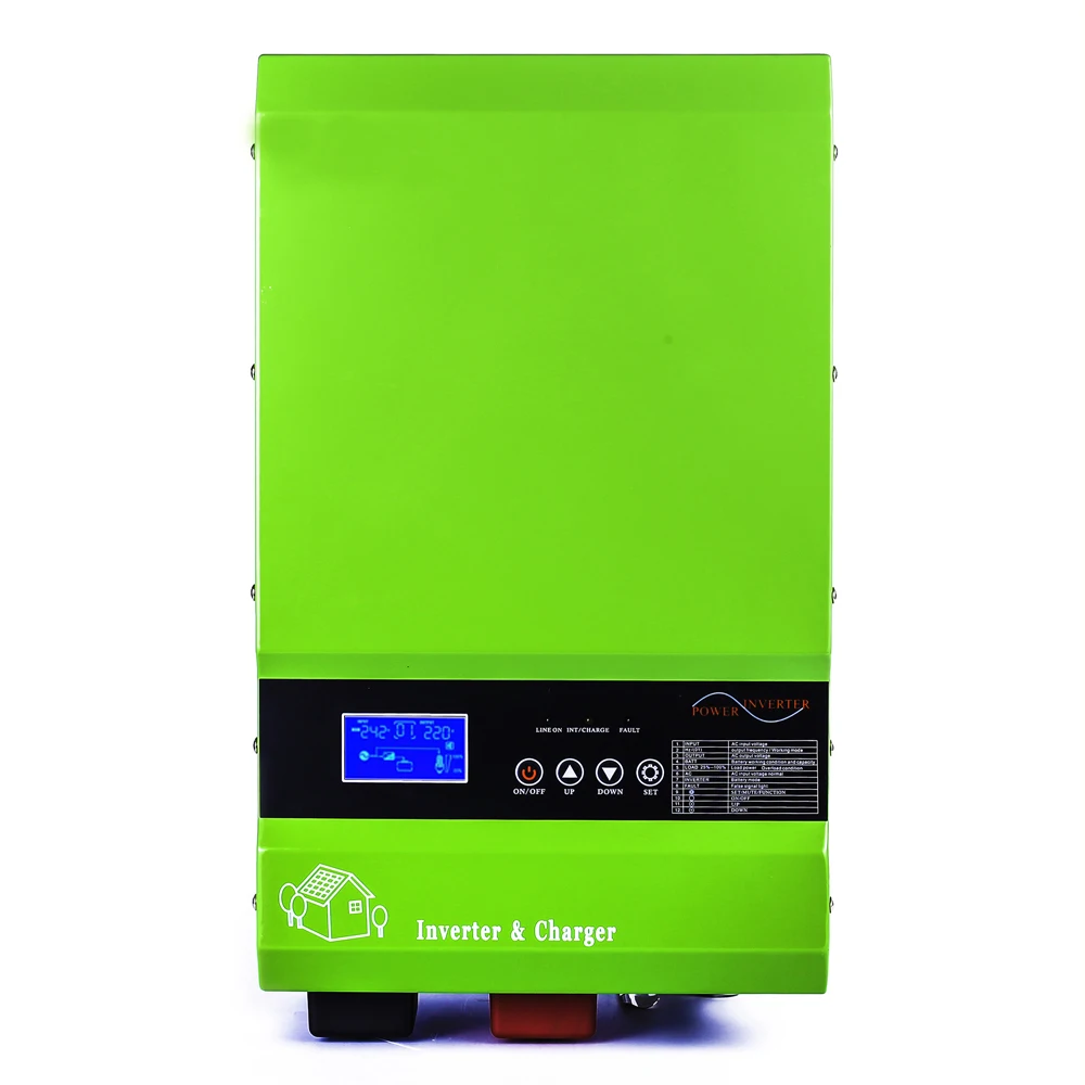 
24V/48Vdc to 220Vac or 110Vac 3000 Watt Pure Sine Wave inverter charger for Home Solar System 