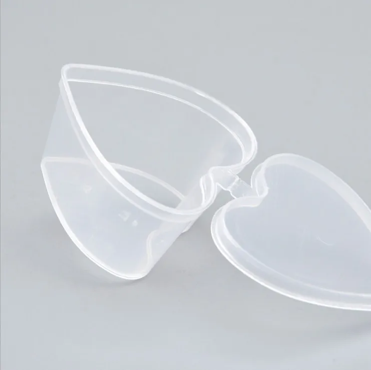 wholesale 45ml heart-shaped pudding boxes multispaced plastic heart shaped pill box pp box packaging