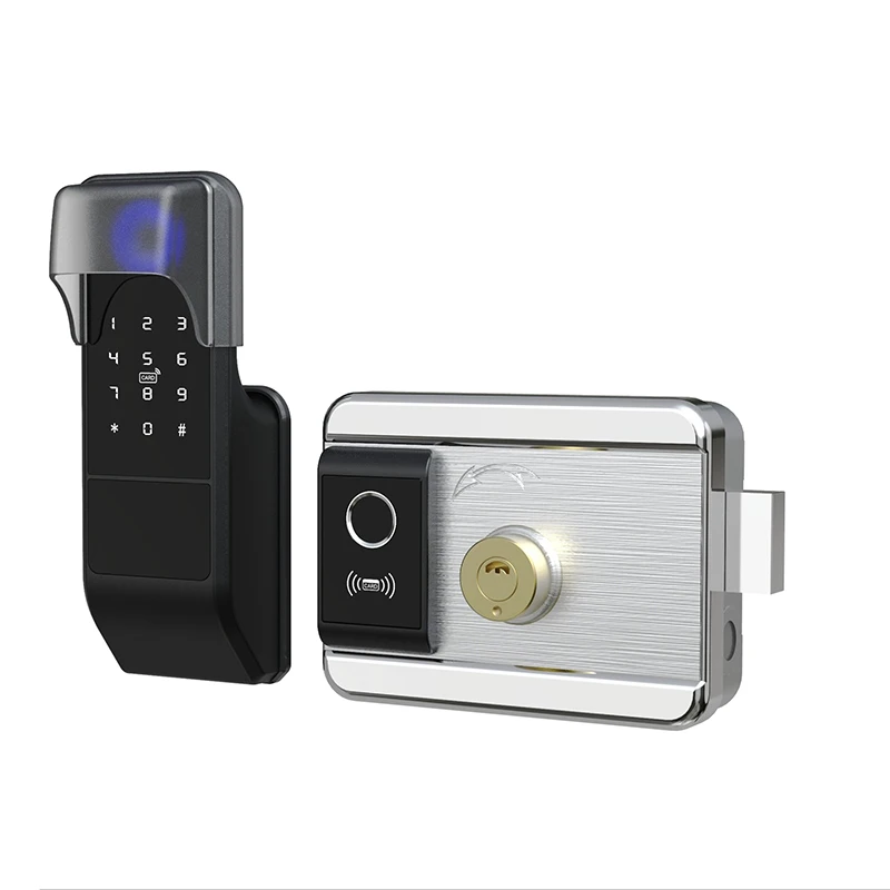 Waterproof Smart Fingerprint Door Lock support mobile unlock remotely