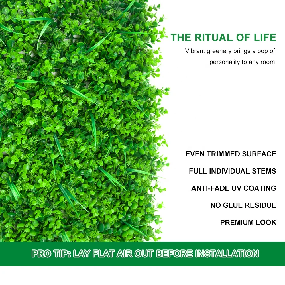 Diversiform artificialfence hedge screen fireproof boxwood panel plant grass wall