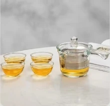 Gift Glassware tea set Gift Teapot Set Borsilciate Glass tea set