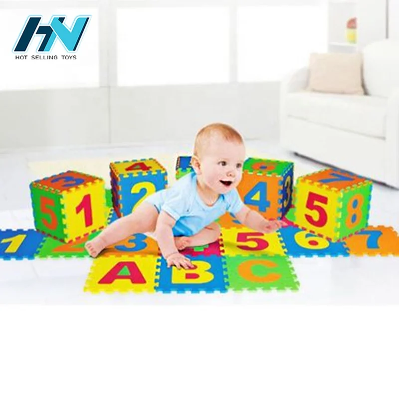 
36 PCS thermo plastic packing baby flooring toy puzzle Letters and numbers baby play mat foam 