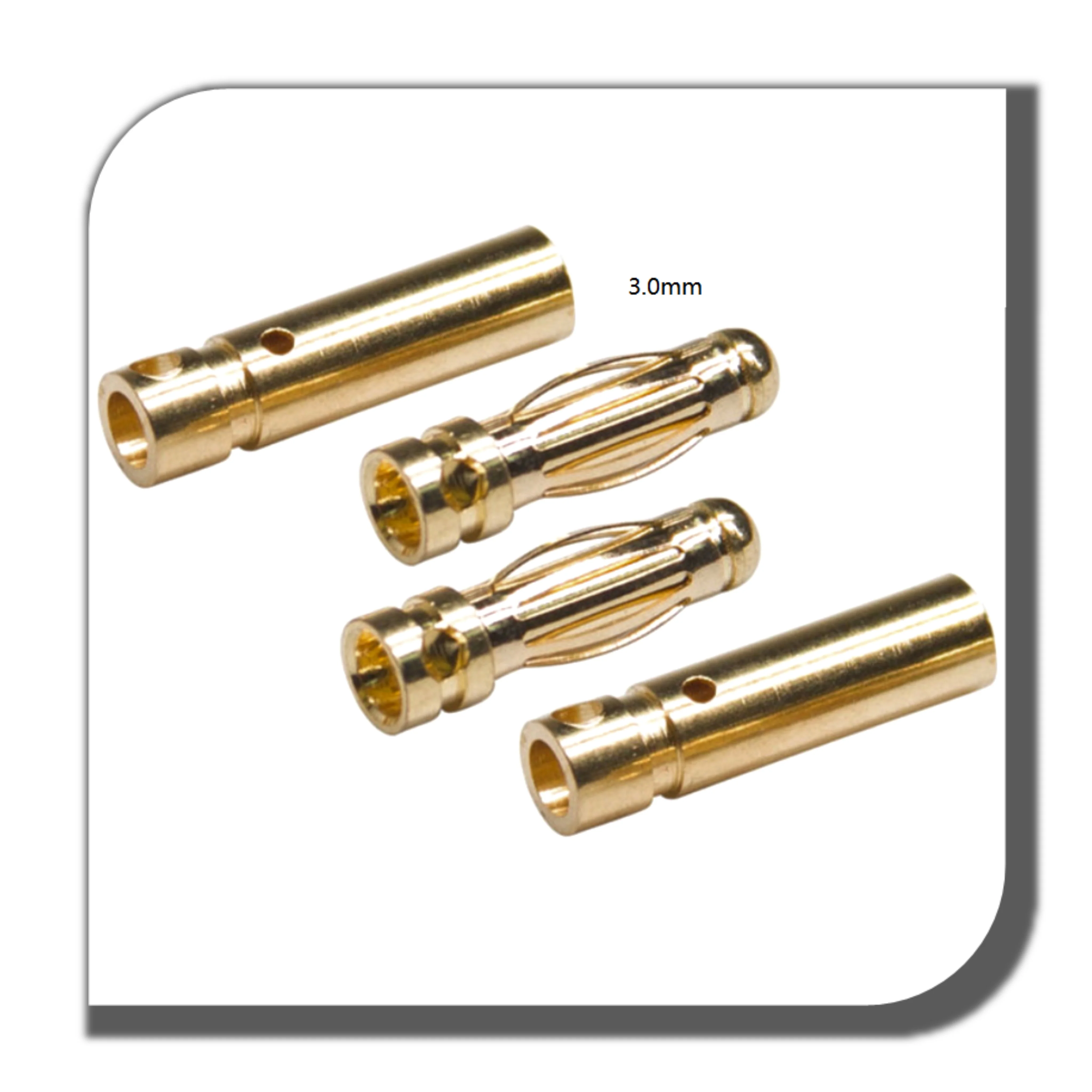 2mm 3mm 3.5mm Bullet Banana Plug for Rc Motor ESC Plug and Wire connector