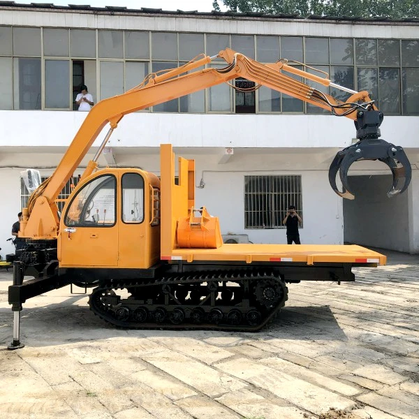 CE Certified Diesel Powered Mini Tracked Loader Transporter Hydraulic Platform Crawler Dumper Truck
