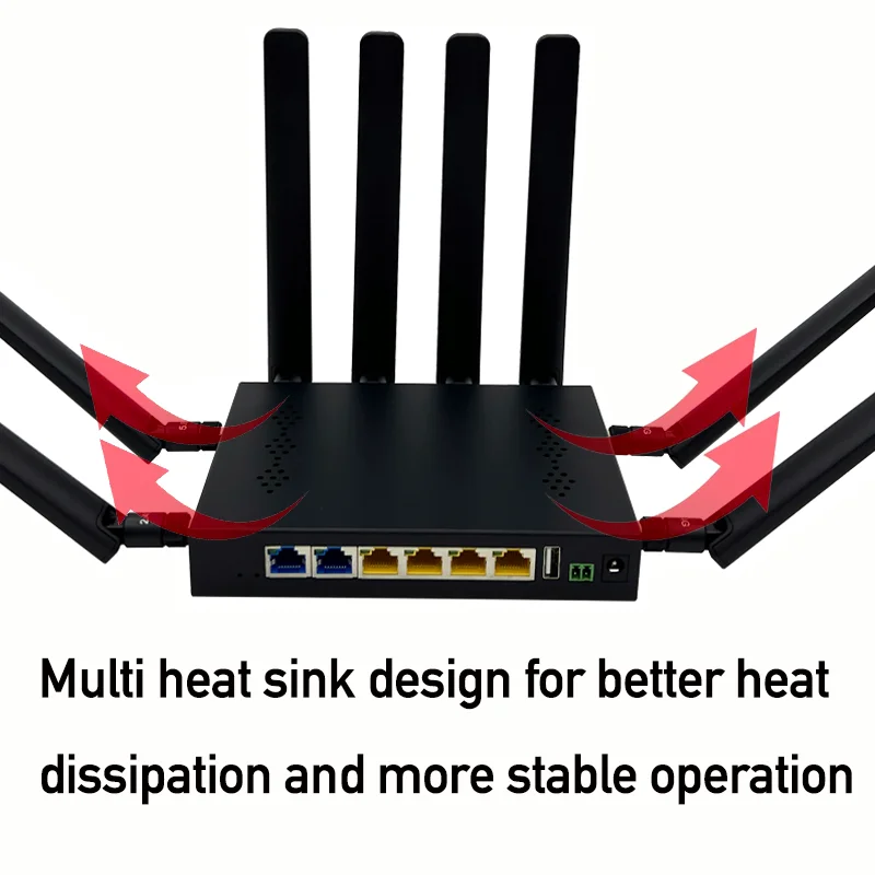 Хорошее качество открытый WRT 2 4g 5 8g двухдиапазонный Wi-Fi 6 модем мобильный беспроводной Wireguad Zerotier Openvpn 5g Роутер с двумя Sim-картами