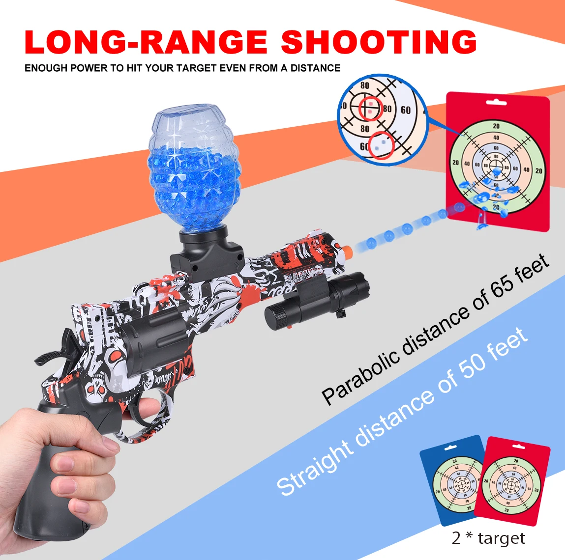 Srcooat Revolver Gun Toy Kids Gun Toys Electric Blaster for outdoor team game