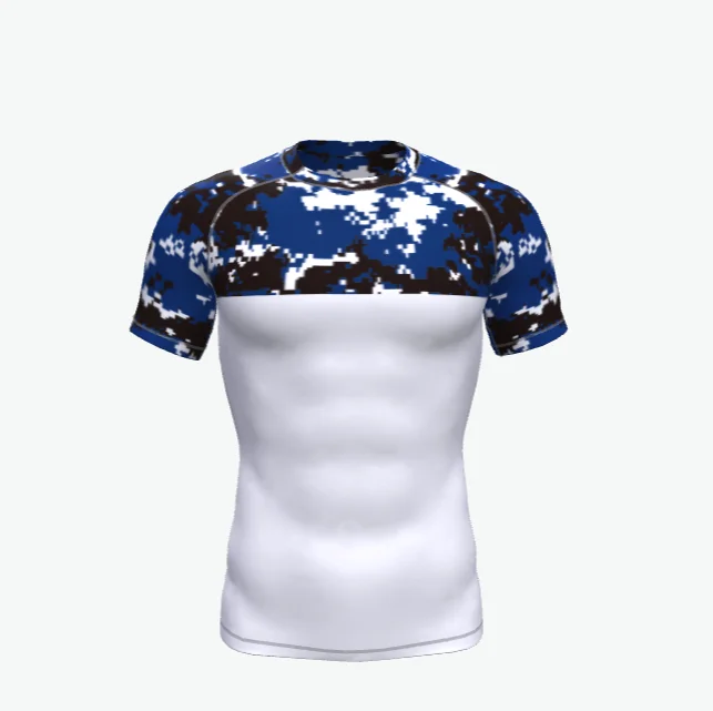 High Quality Wholesale OEM Custom Logo UPF 50 Sublimation Printed Mma Bjj Surf Long Sleeve Rash Guard