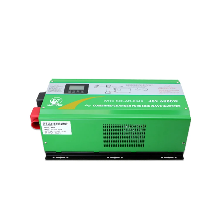  WHC-6048L 48 в 6000 Вт высокоэффективный инвертор точный немодулированный синусоидальный сигнал ЖК-дисплей