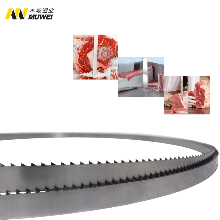 Reliable Manufacturer Bone Meat Sawing Machine Saw Blade Imported Steel Frozen Meat Bone Food Band Saw Blade