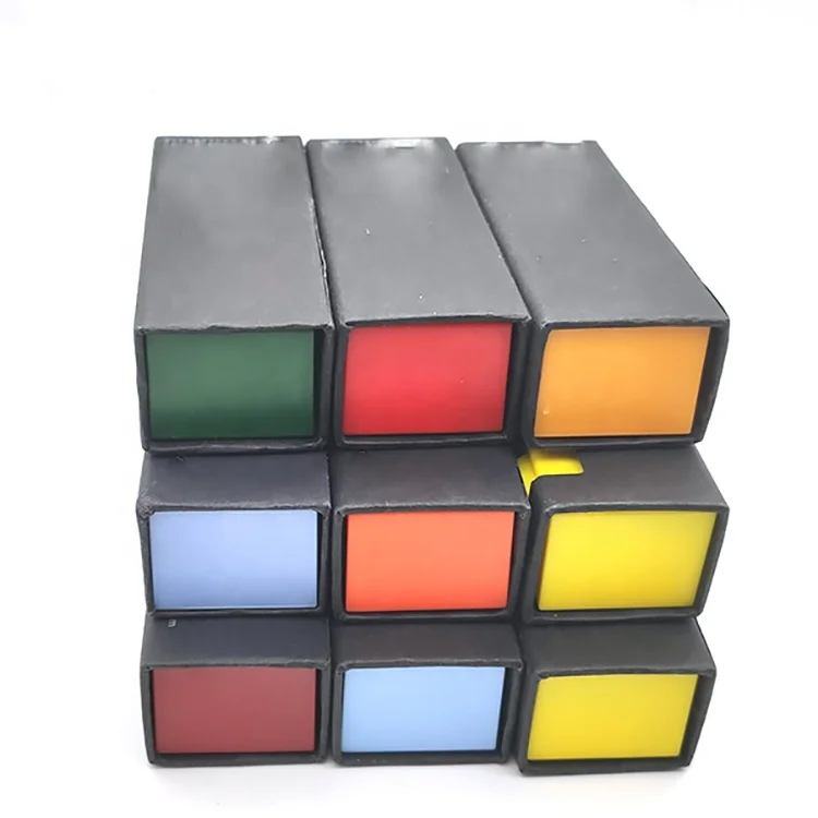 1ml cartridge packaging box rov vape carts 11 colors empty childproof paper box in stock