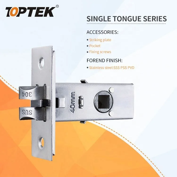 Sample Free Stainless Steel Latch Lock body Aluminum Door Lock Mortise Lock